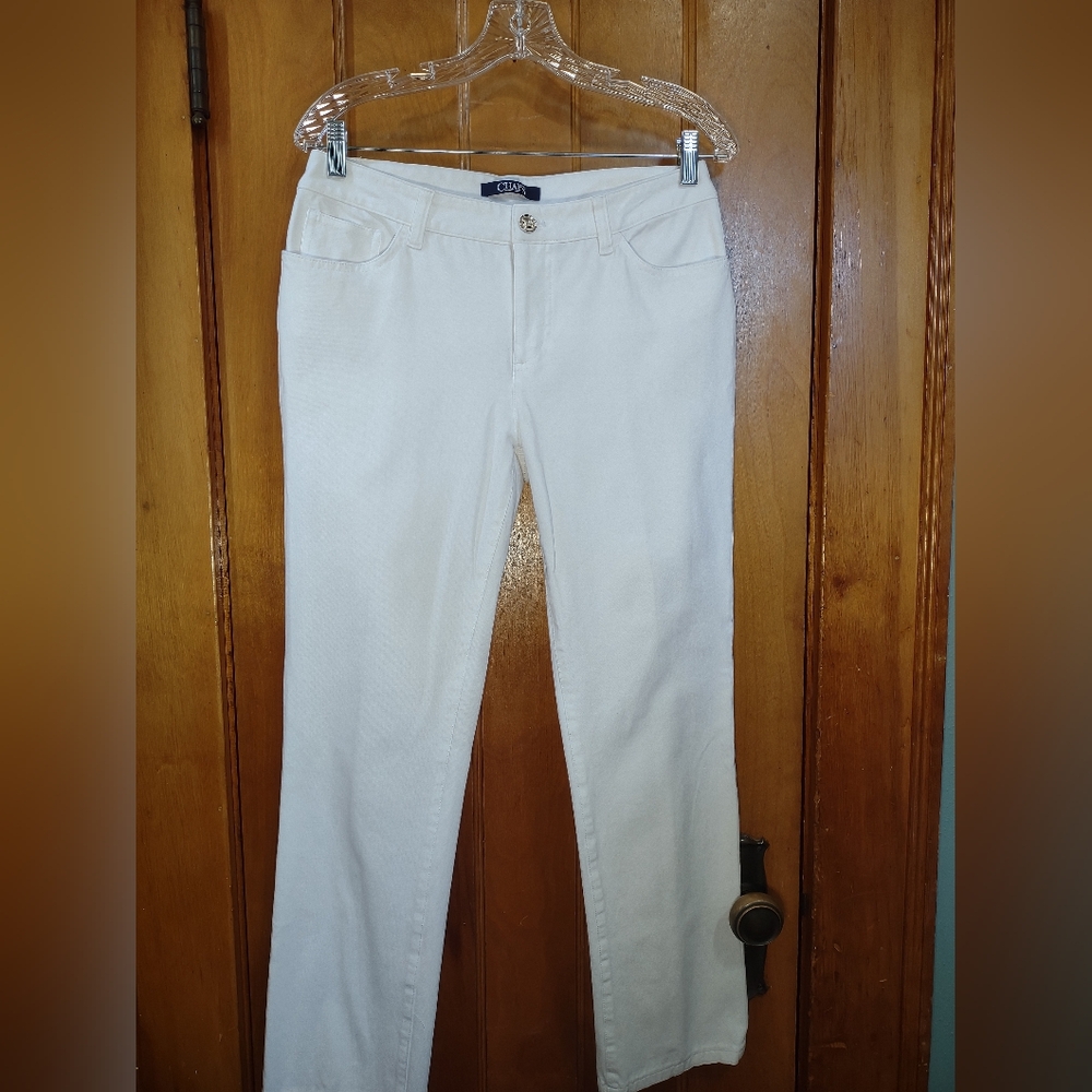 Chaps White Jeans size 8 (regular length)